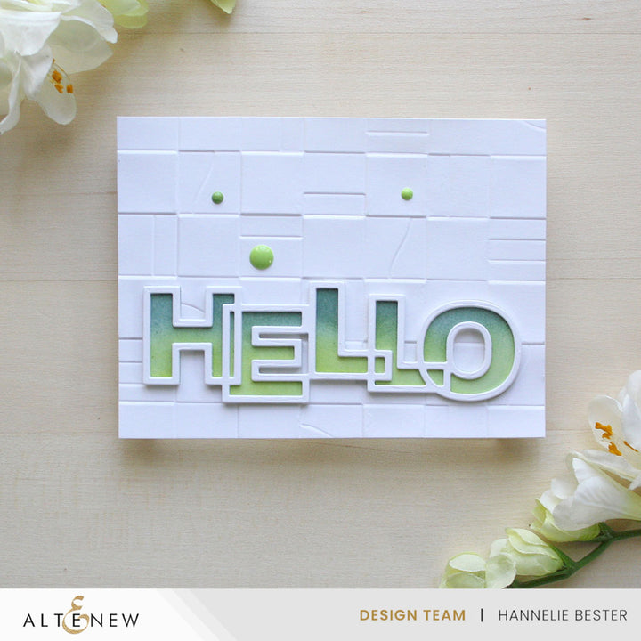 Paper Rhythm 3D Embossing Folder - Altenew