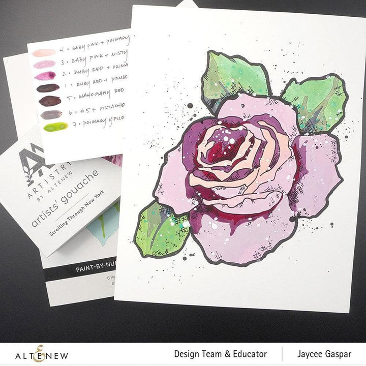 EXP Factors Coloring Book Paint-by-Number: Classical Roses