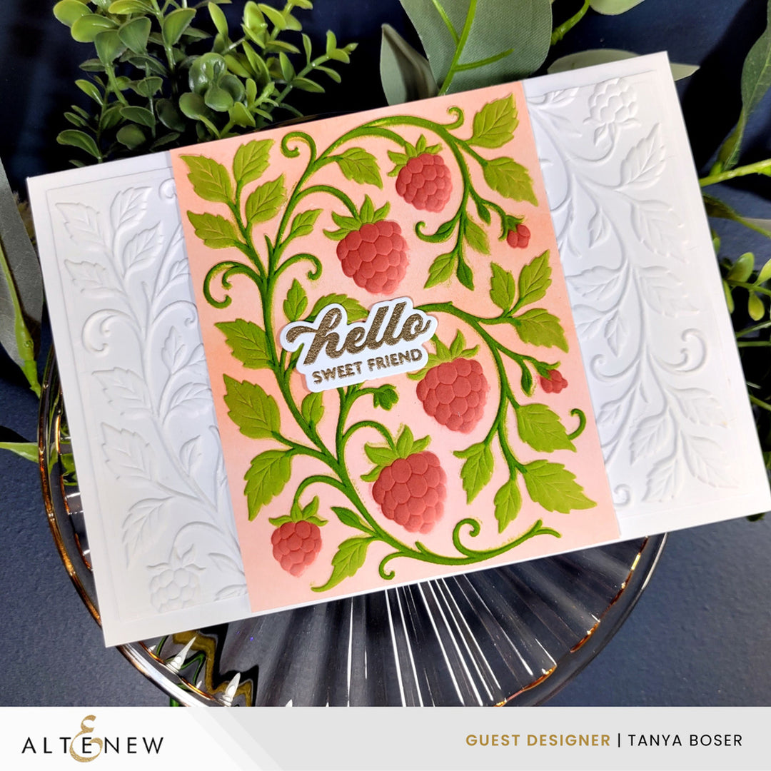Raspberry Bliss 3D Embossing Folder
