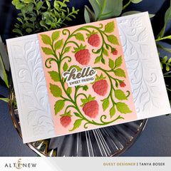 Raspberry Bliss 3D Embossing Folder