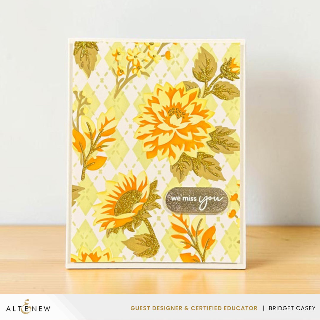 Stencil Art: Botanical Argyle & Add-on Die Bundle