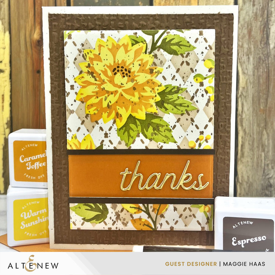 Stencil Art: Botanical Argyle & Add-on Die Bundle