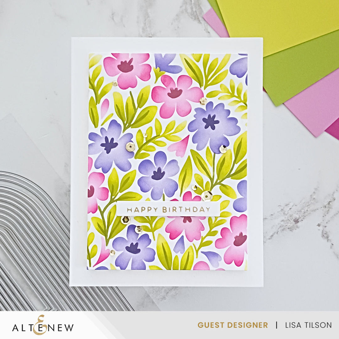 Stencil Art: Styled Backgrounds Layering Stencil Set (6 in 1) - Altenew