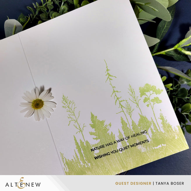 Altenew Woodland Silhouette Clear Stamp Set featuring nature-inspired tree and forest designs for crafting and card making.