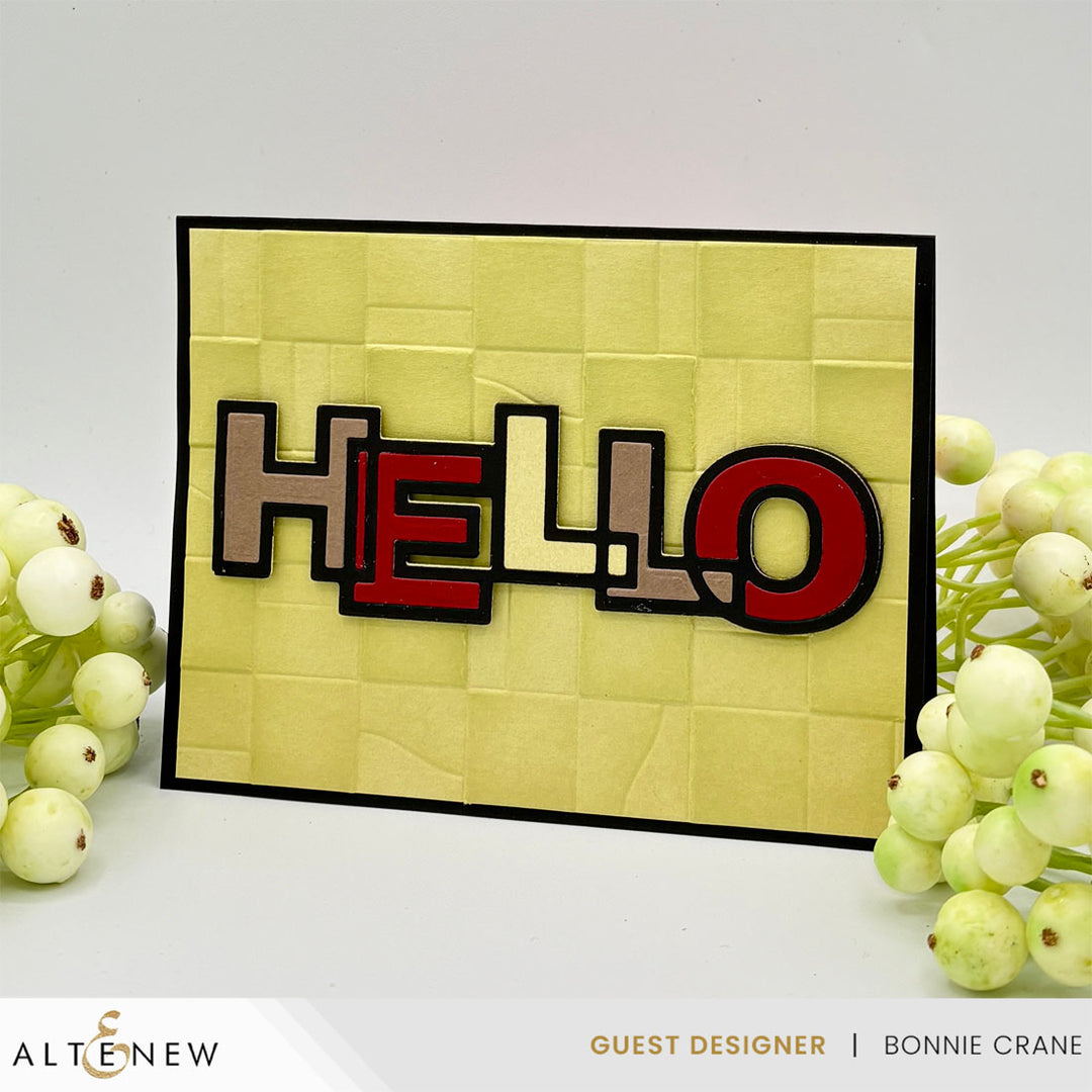 Paper Rhythm 3D Embossing Folder - Altenew