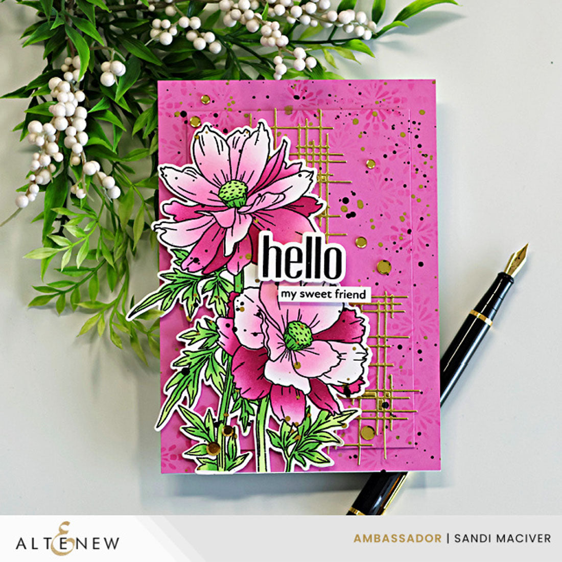 Build-A-Garden: Sulfur Cosmos & Add-on Die Bundle | Altenew