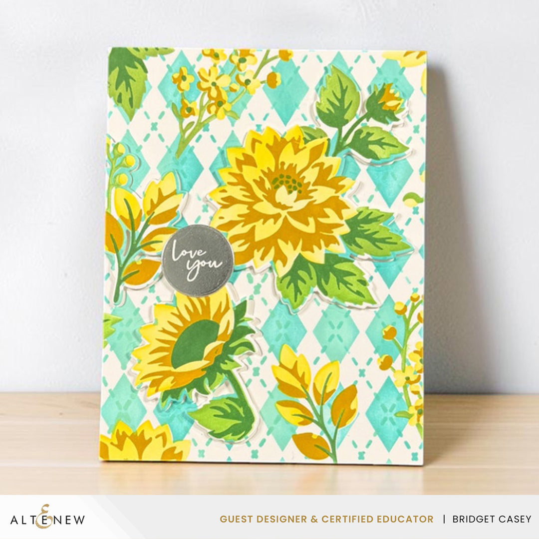 Stencil Art: Botanical Argyle & Add-on Die Bundle