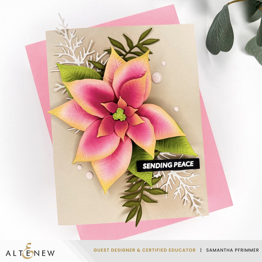 Lush Botanicals: Poinsettia 3D Embossing Folder & Die Set | Altenew