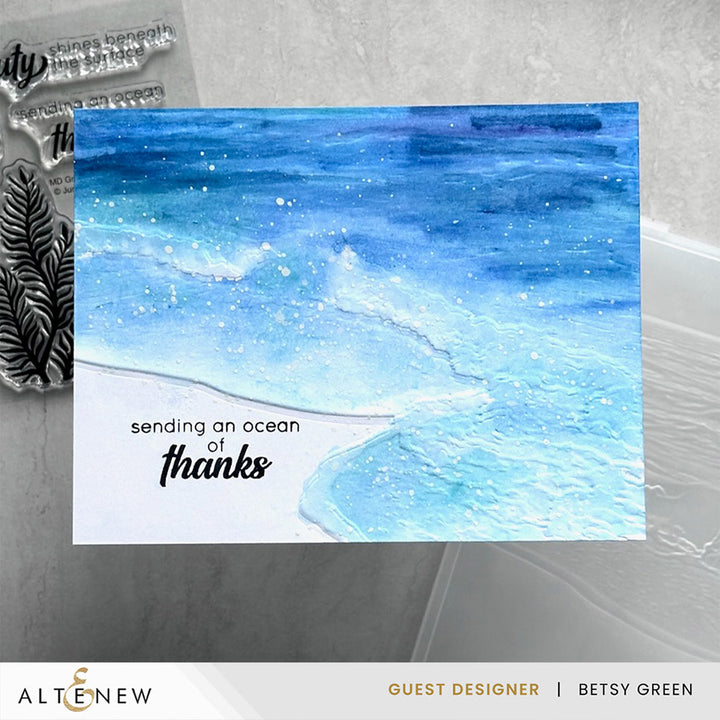 Whispering Waves 3D Embossing Folder - Altenew