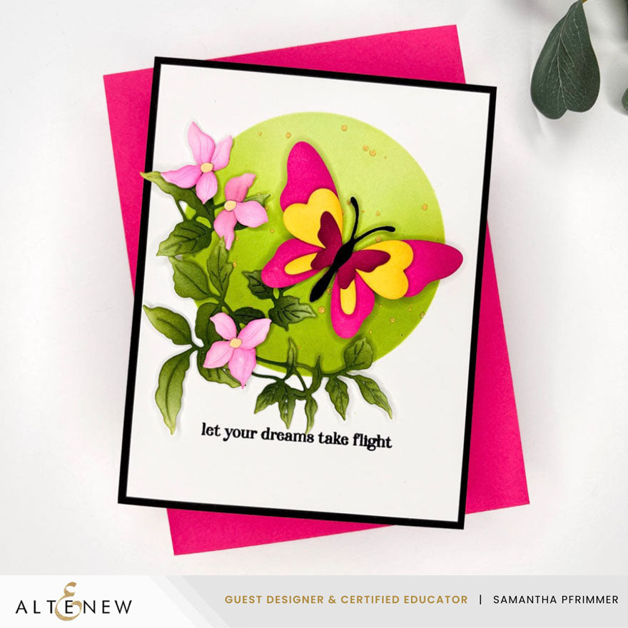 Creative Cuts: Zero-Waste Fluttering Fantasies Layering Die Set - Altenew