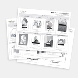 Printable Nesting Card Sketches: Arches - Altenew