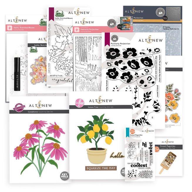 Altenew Marvelous Monthly Series Bundle for August 2026, featuring a collection of craft and scrapbooking release items.