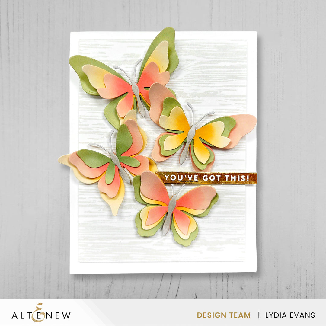 Creative Cuts: Zero-Waste Fluttering Fantasies Layering Die Set - Altenew