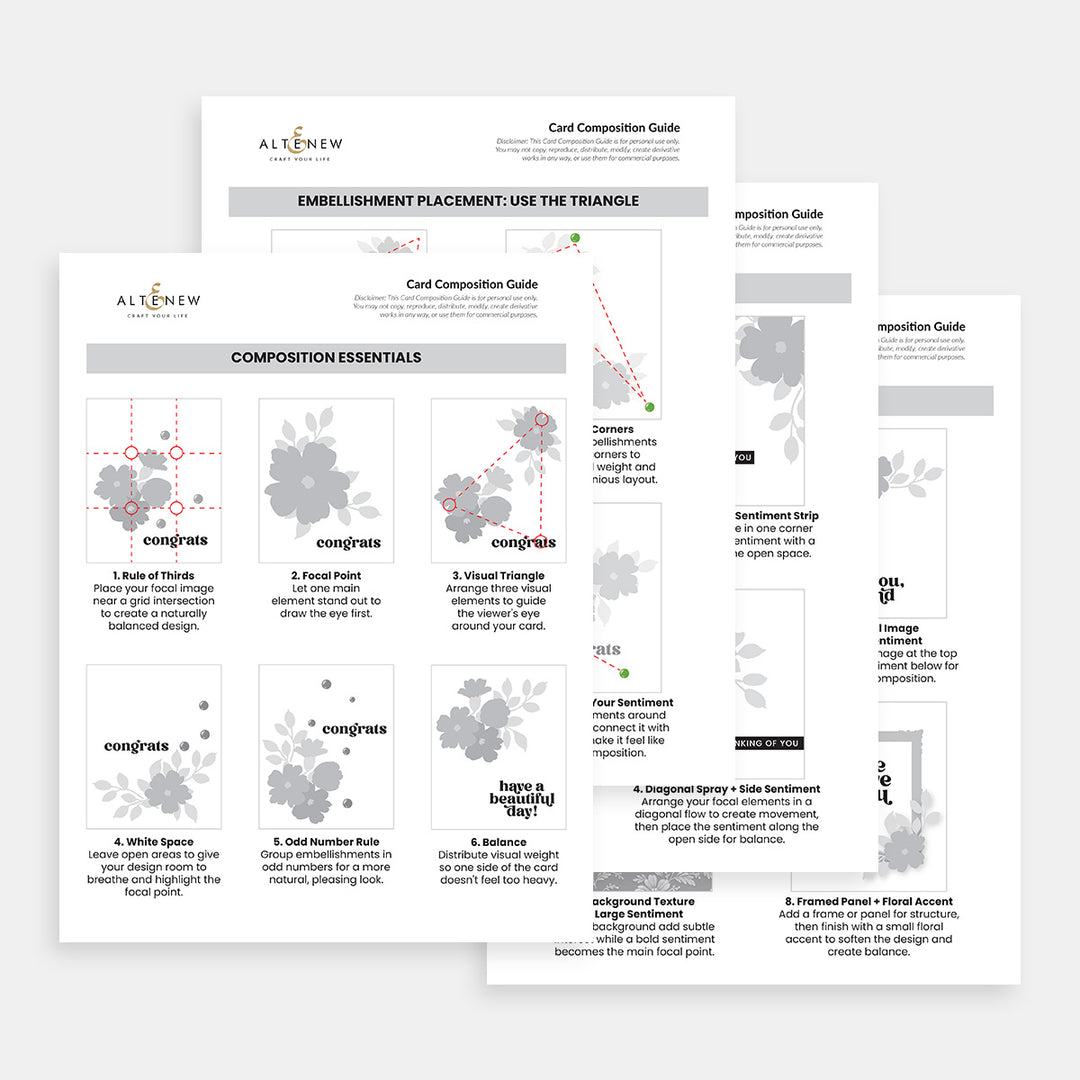 Card Composition Guide | Printable