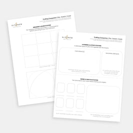 Printable Crafting Companion | Card Layout Planner & Color Swatching Sheet - Altenew