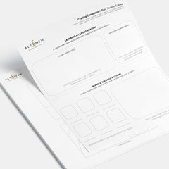 Printable Crafting Companion | Card Layout Planner & Color Swatching Sheet - Altenew