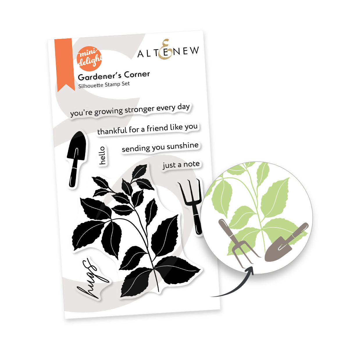 Mini Delight: Gardener's Corner Stamp & Die Set - Altenew