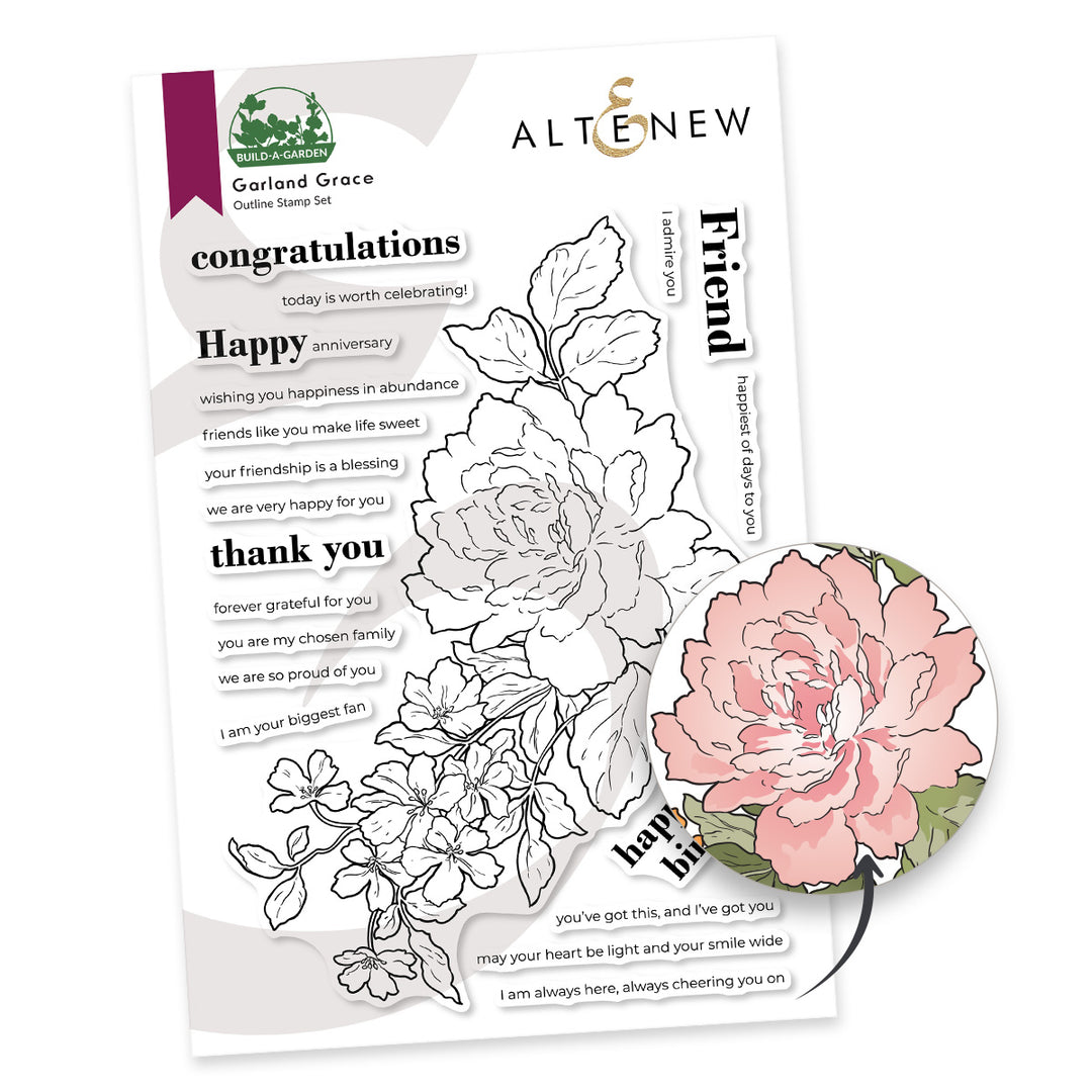 Build-A-Garden: Garland Grace & Add-on Die Bundle - Altenew