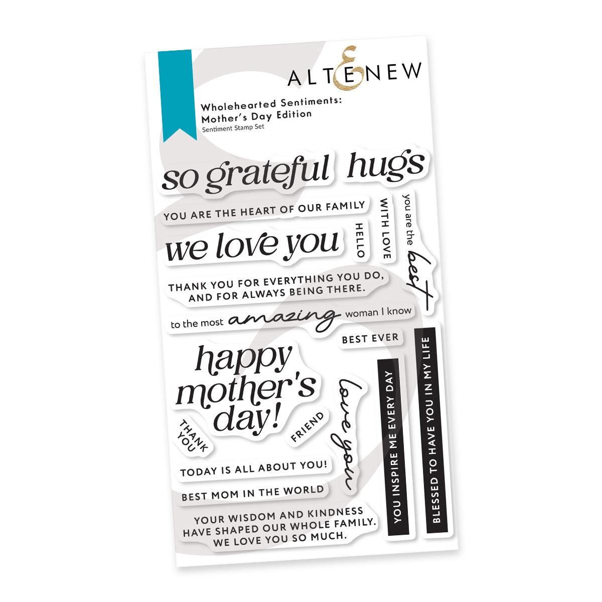 Final Sentiments Wholehearted Sentiments: Mother’s Day Edition Stamp & Die Bundle