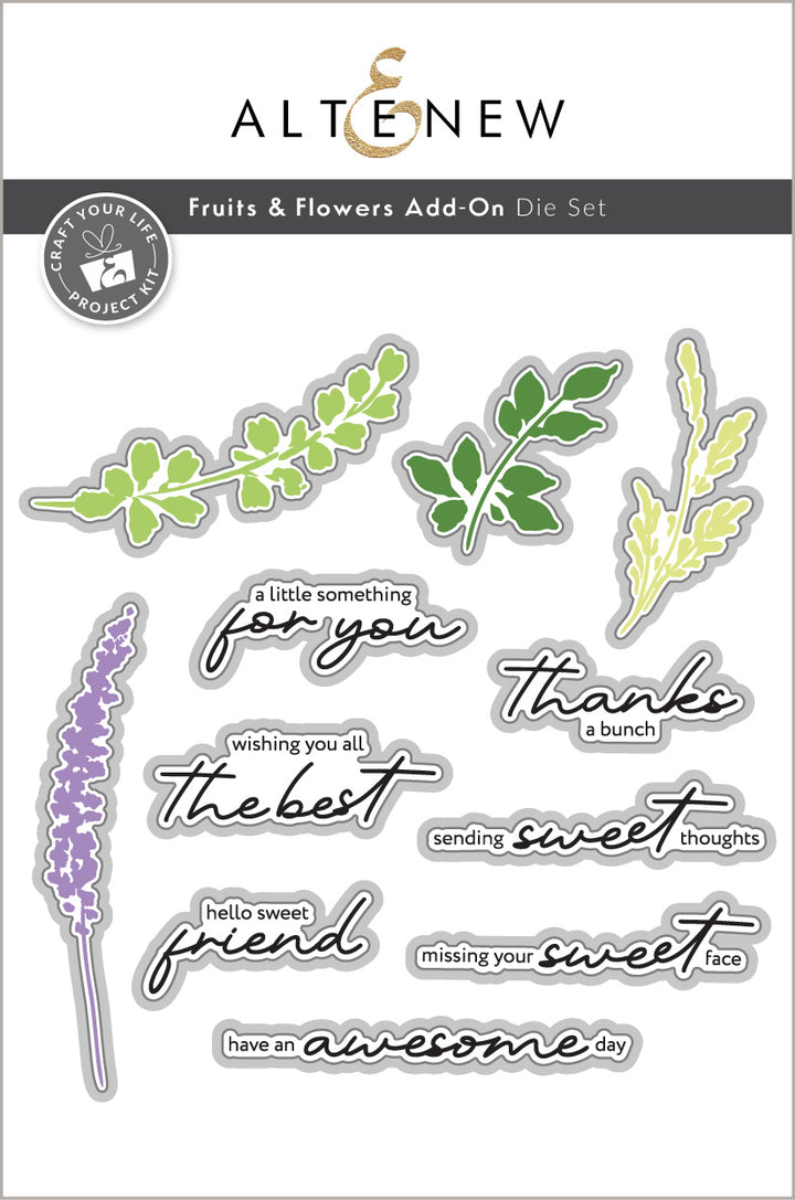 Craft Your Life Project Kit: Fruits & Flowers & Add-On Die Bundle - Altenew