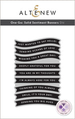 One-Go: Solid Sentiment Banners - Altenew