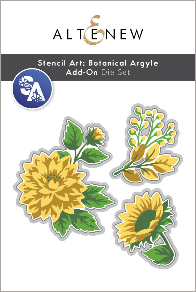Stencil Art: Botanical Argyle Add-on Die Set