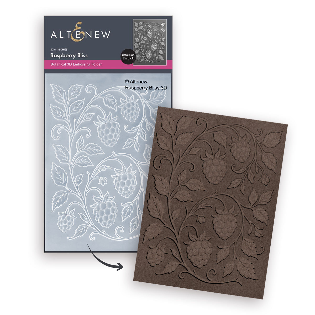 Raspberry Bliss Stencil & Embossing Folder Bundle | Altenew