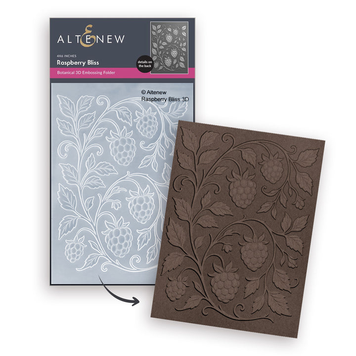 Raspberry Bliss 3D Embossing Folder