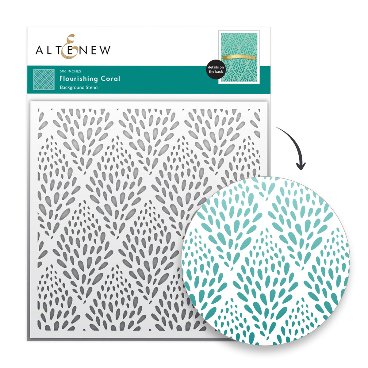 Flourishing Coral Stencil | Create Beautiful Ocean-Inspired Designs
