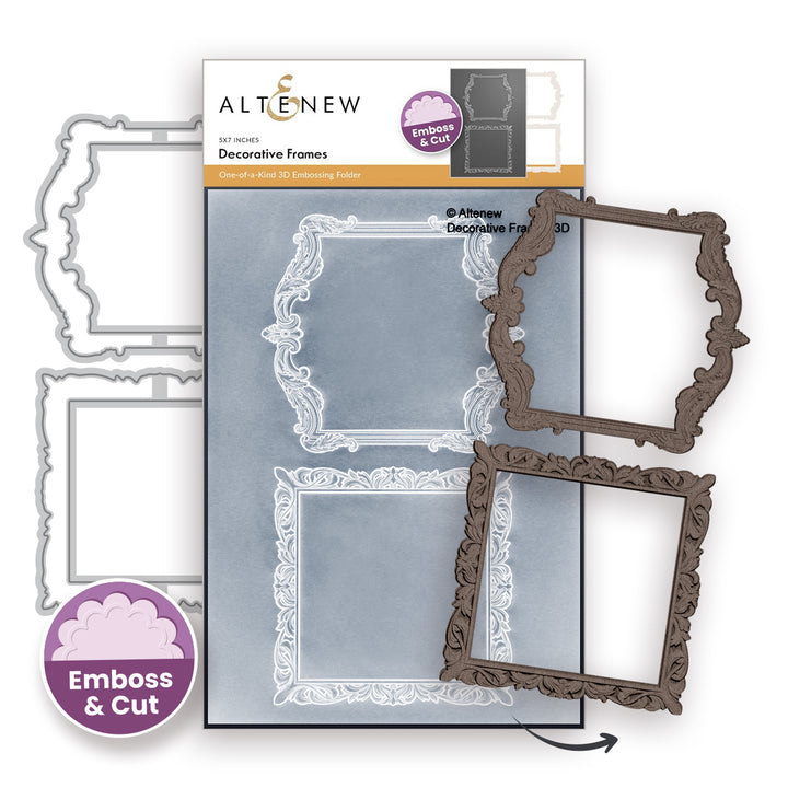 Decorative Frames 3D Embossing Folder & Die Set - Altenew