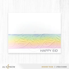 New Year Arabic Calligraphy 3D Embossing Folder - Altenew