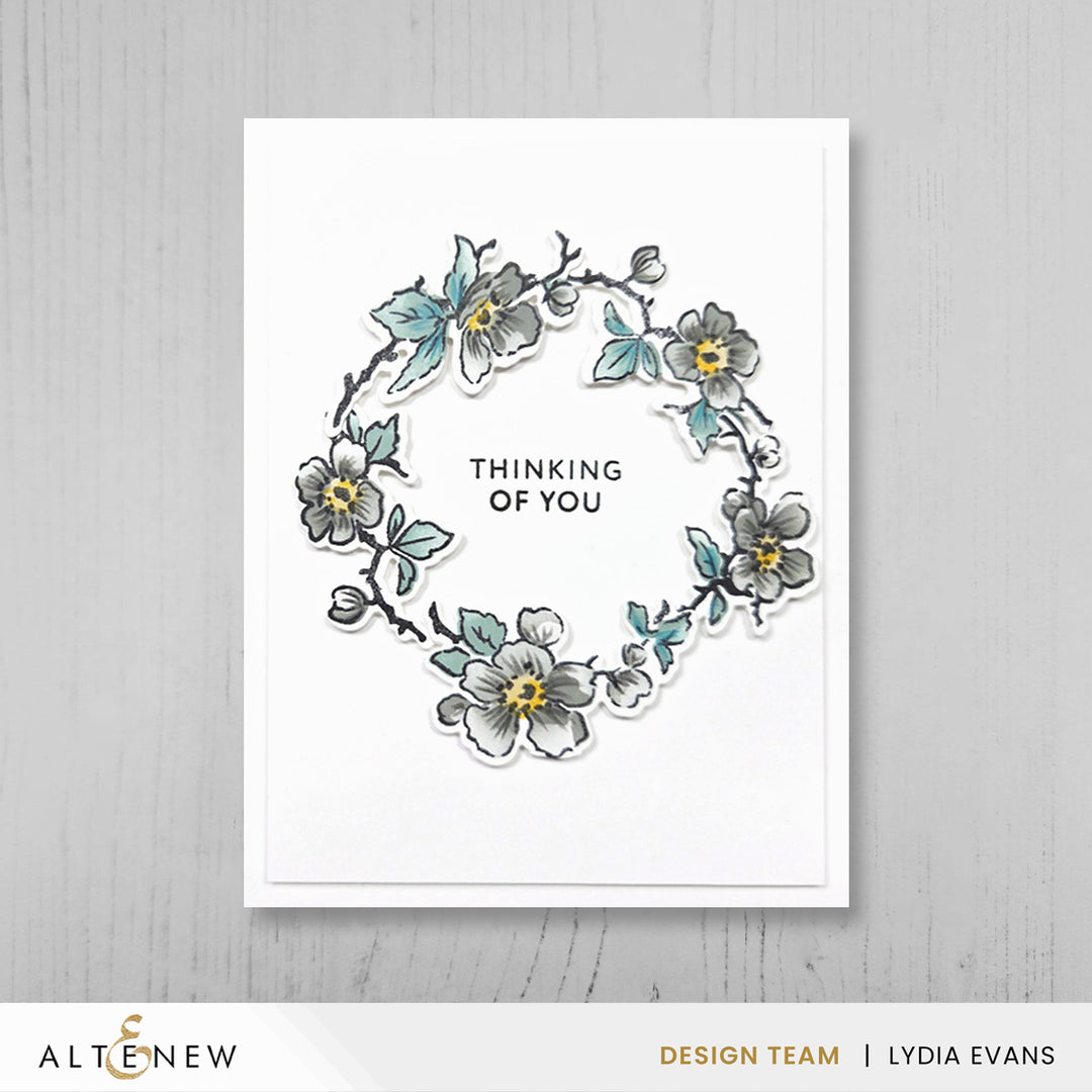 Altenew Craft Your Life Wildflower Tufts Die Set with intricate floral die cuts for card making and craft projects.