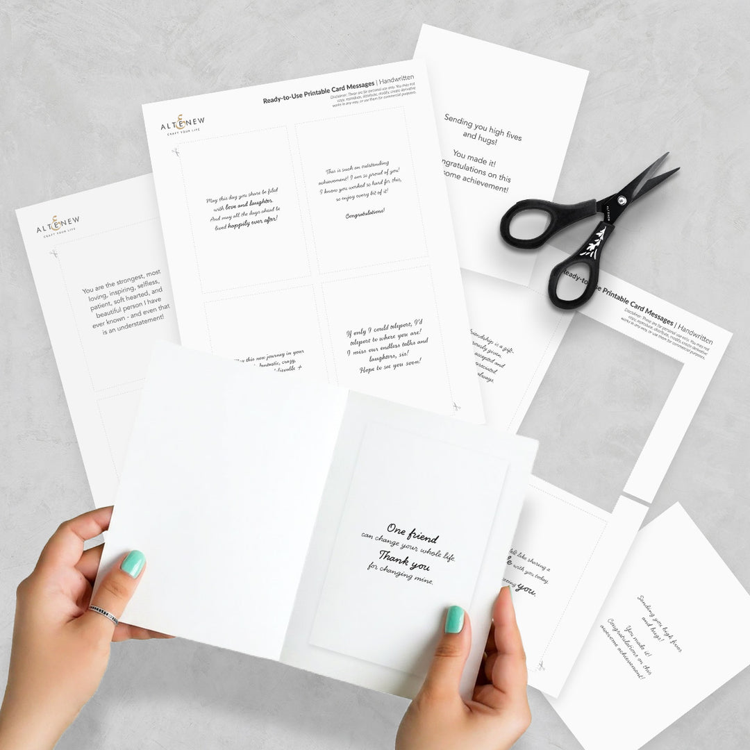 Ready-to-Use Printable Card Messages