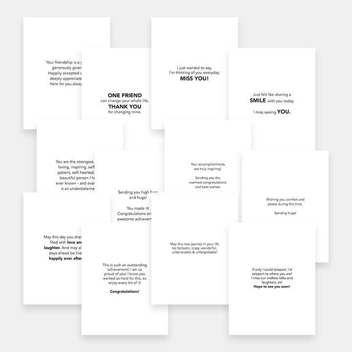 Ready-to-Use Printable Card Messages