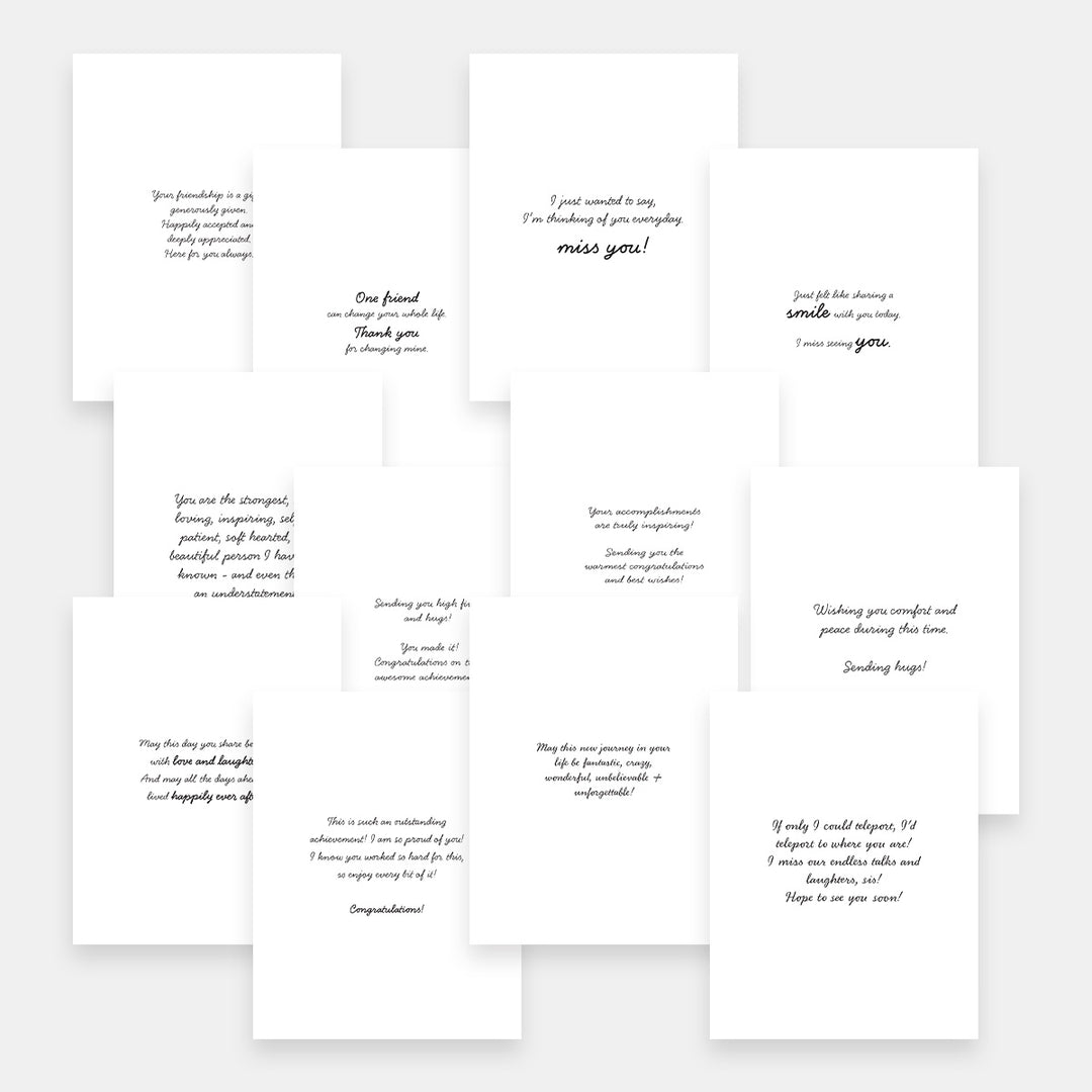 Ready-to-Use Printable Card Messages