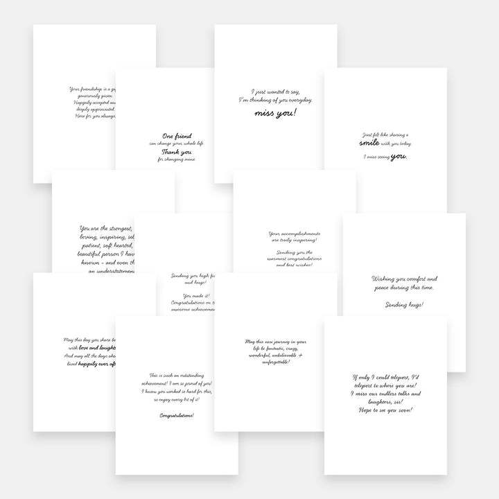 Ready-to-Use Printable Card Messages