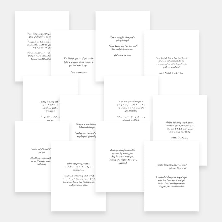 Printable Sympathy Card Messages digital download by Altenew, featuring elegant, heartfelt sympathy message designs for greeting cards.