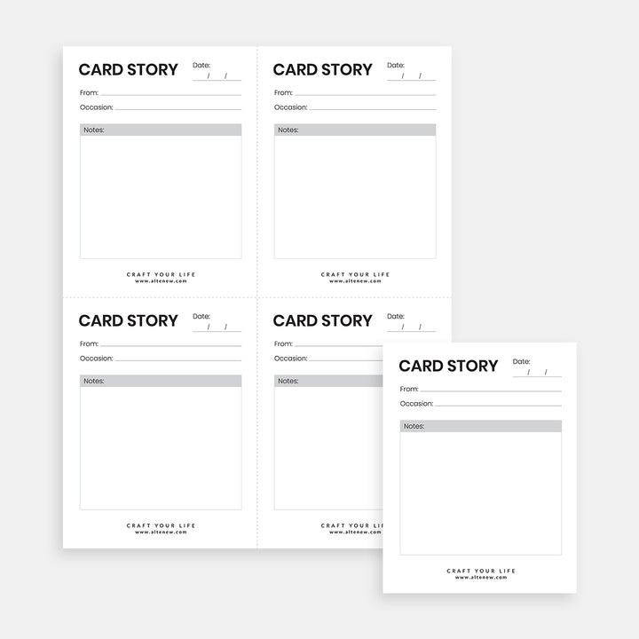 Printable Card Story Inserts