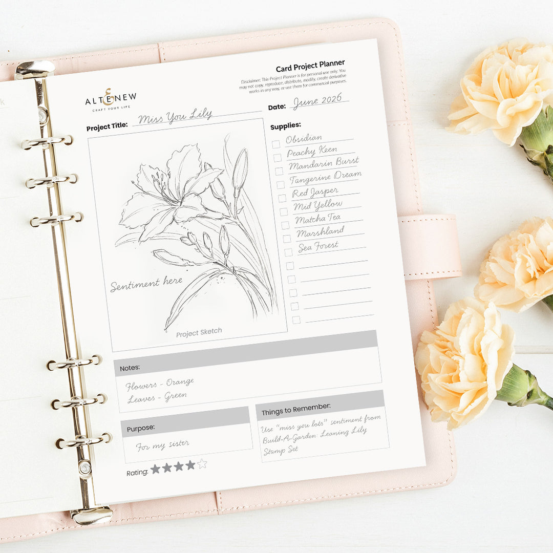 Ready-to-Use Card Project Planner