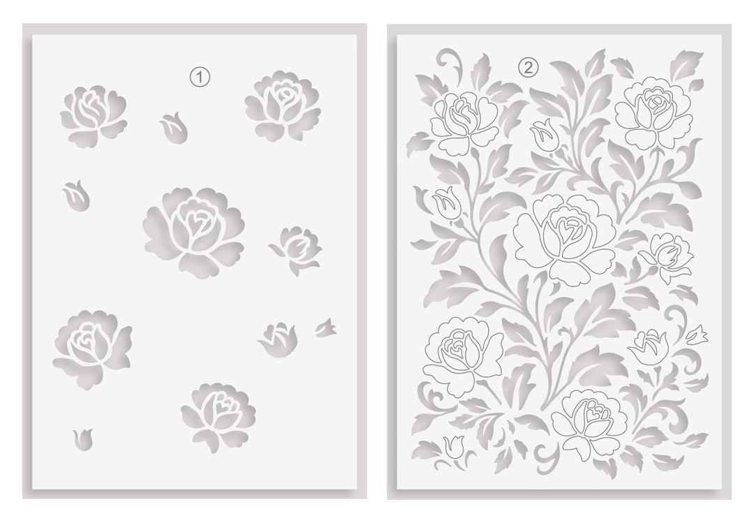 Chateau Blooms Stencil Set (2 in 1) - Altenew
