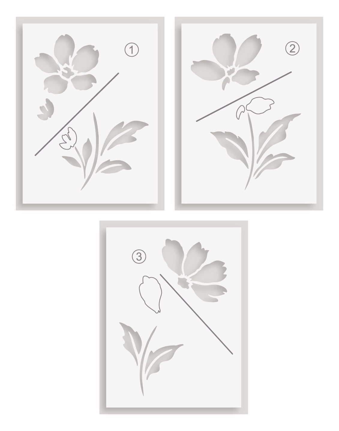 Painted Petals Stencil Set (3 in 1) | Altenew