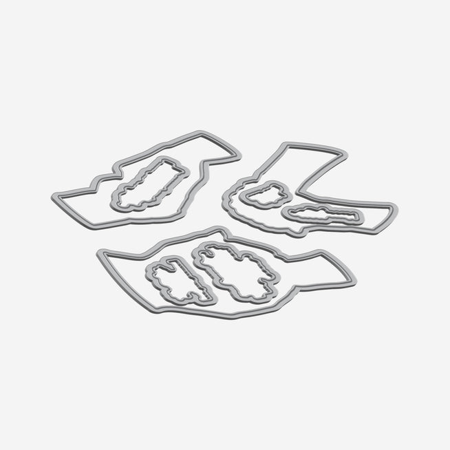 Altenew Loving Hands stamp, die, and stencil bundle featuring detailed hand illustrations and crafting tools.