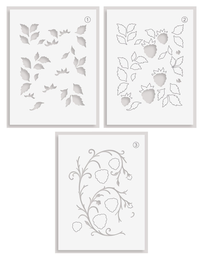 Altenew Raspberry Bliss stencil and embossing folder bundle with colorful design and intricate patterns for crafting.