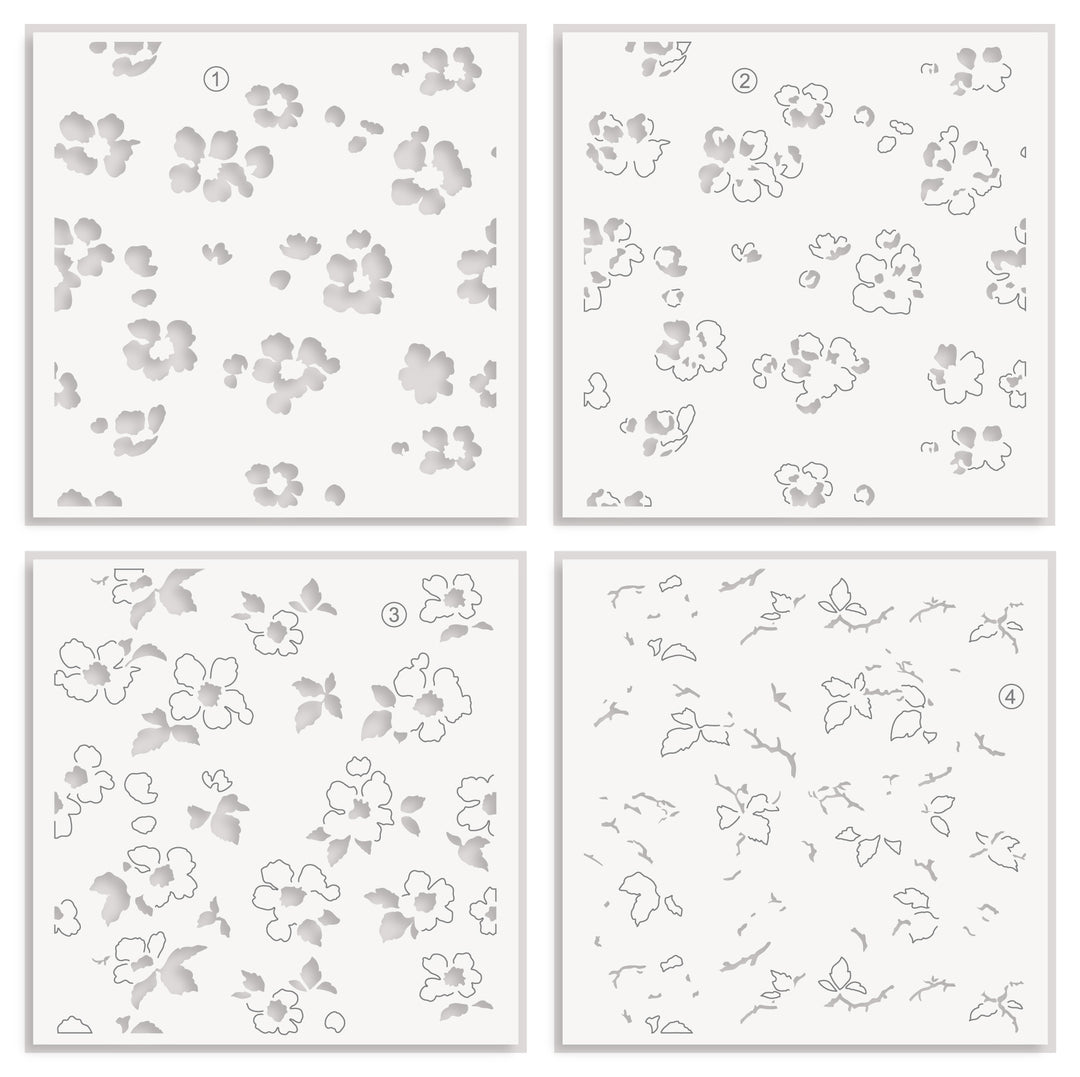 Altenew Craft Your Life Project Kit with wildflower tuft stencils and add-on die bundle for floral crafting projects.