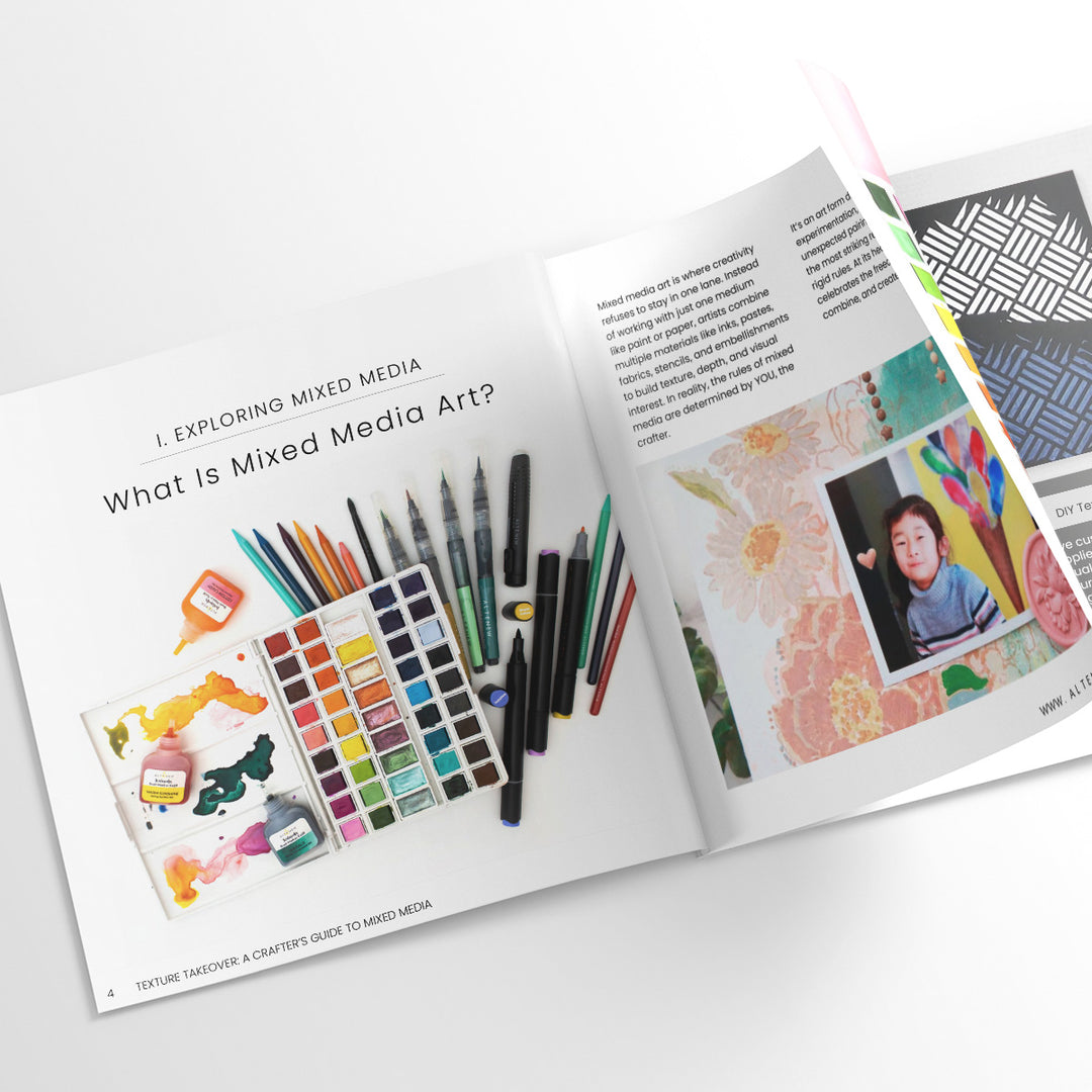 Texture Takeover: A Crafter's Guide to Mixed Media (Ebook) - Altenew