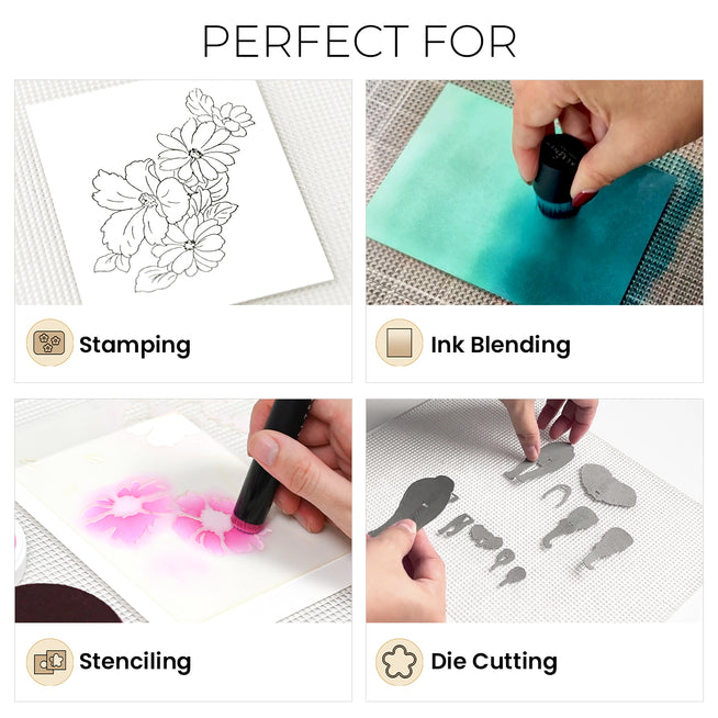 Altenew Original Sticky Mat, 9x12 inches, tool for crafting and label application, with textured surface for secure adhesive handling.