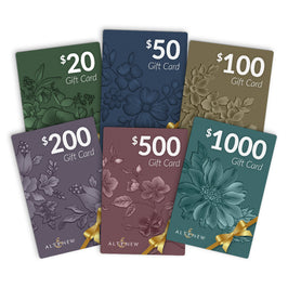 Altenew gift card featuring updated main web label design