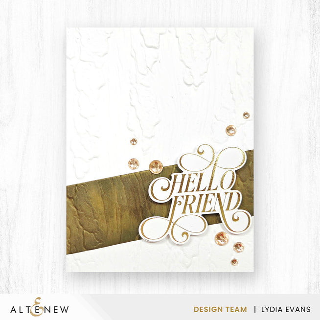 Altenew September 2026 Full Release Bundle featuring Weathered Bark 3D Embossing Folder with detailed bark texture.