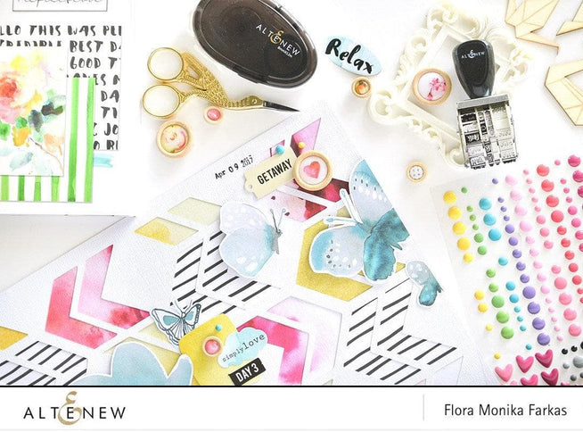 Altenew adhesive glue tape and 3 refill set, compact and easy-to-use for craft and paper projects.