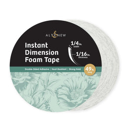 Instant Dimension Foam Tape - 1/16'' x 1/4'' x 15m